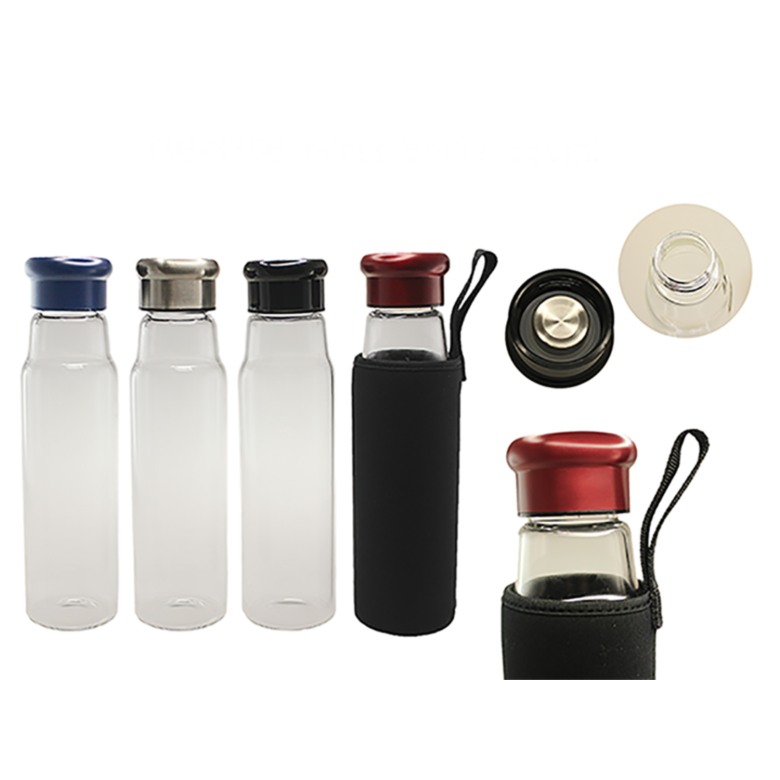 Glass Bottle with Neoprene Pouch (550ml)