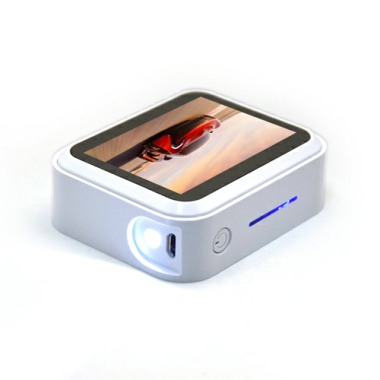 Power Bank with LED Lighted logo display and Flashlight [4000mAh